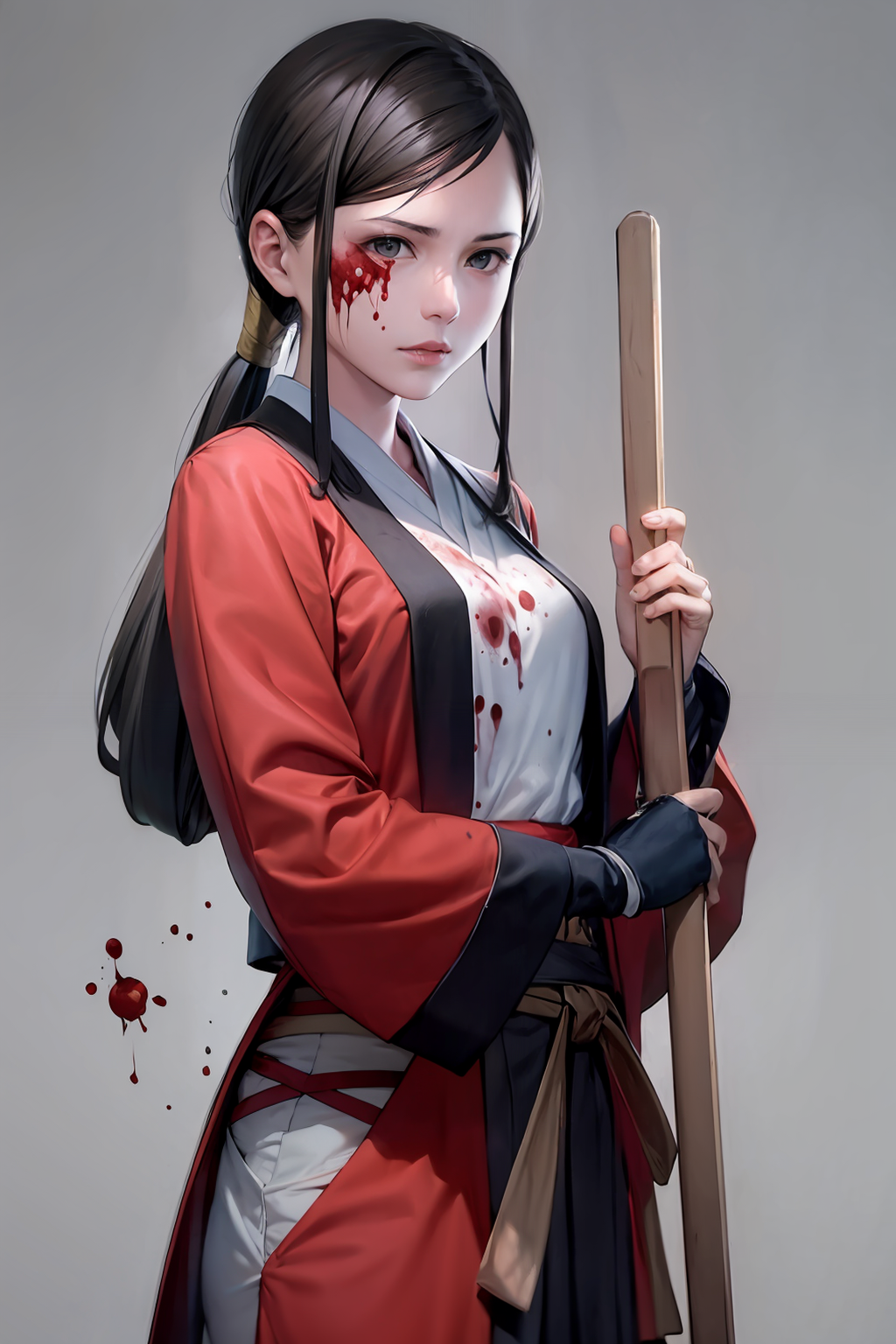 00994-4264216437-masterpiece, best quality, _lora_hibiki_1_,1girl, weapon, holding weapon,grey background, blood on face.png